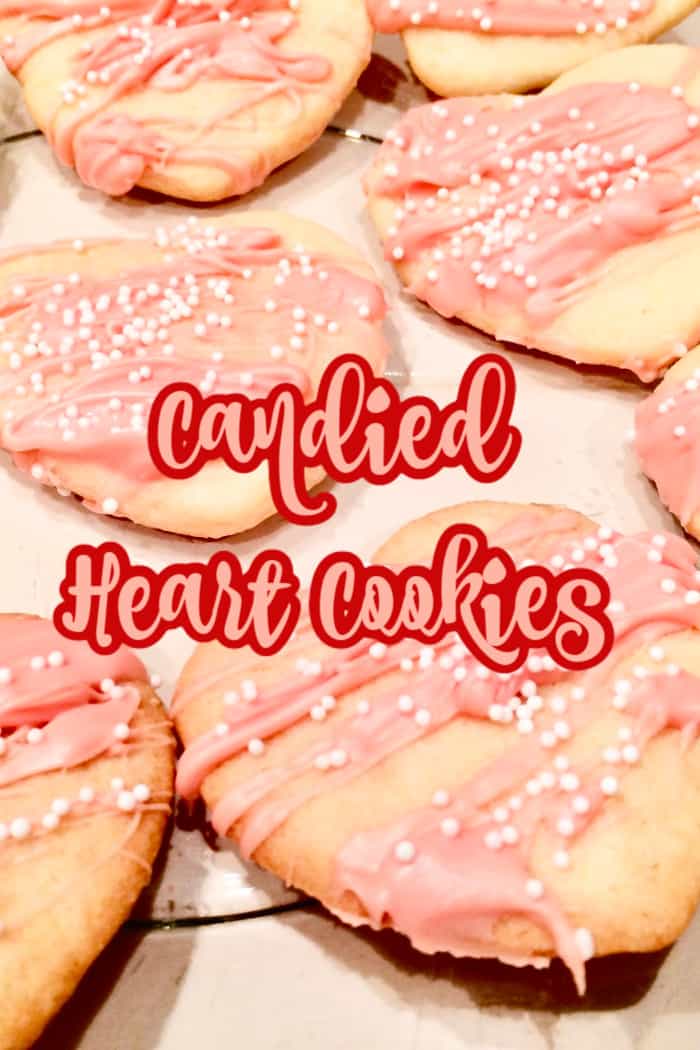 iced valentines cookies