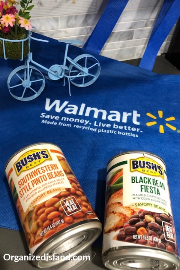 Walmart bag with beans