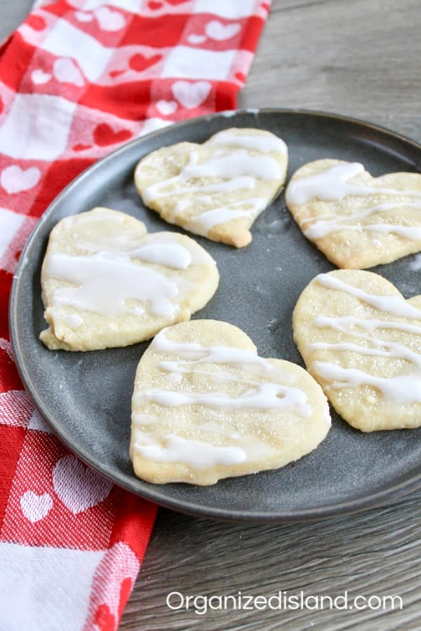 Heart shaped Shortbread Cookies