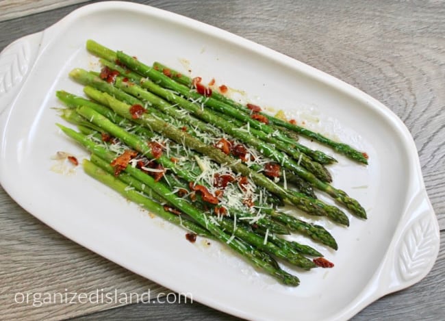 asparagus with bacon cheese