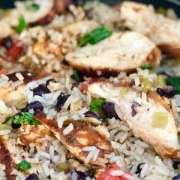 Chicken Rice Chili Skillet meal