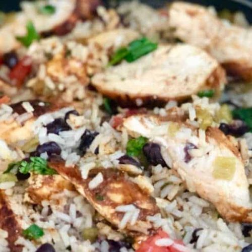 Chicken Rice Chili Skillet meal