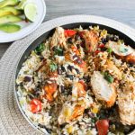 One Pot chicken and Rice recipe card