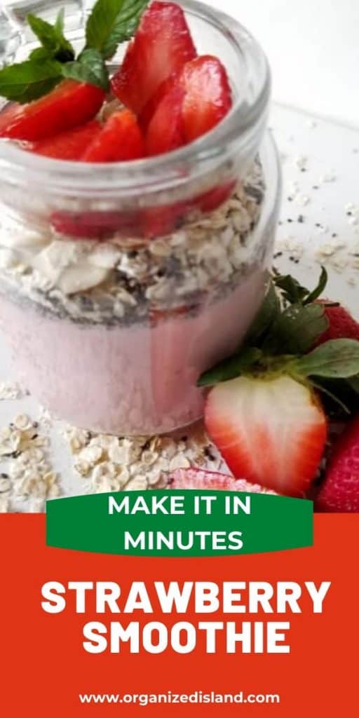 Strawberry oatmeal smoothie