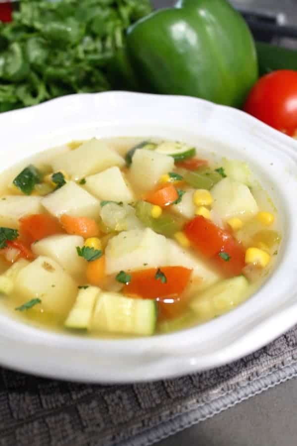 Vegetable soup recipe bouillon