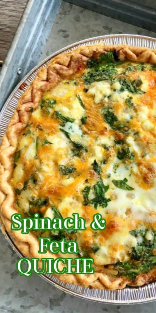 spinach quiche feta cheese