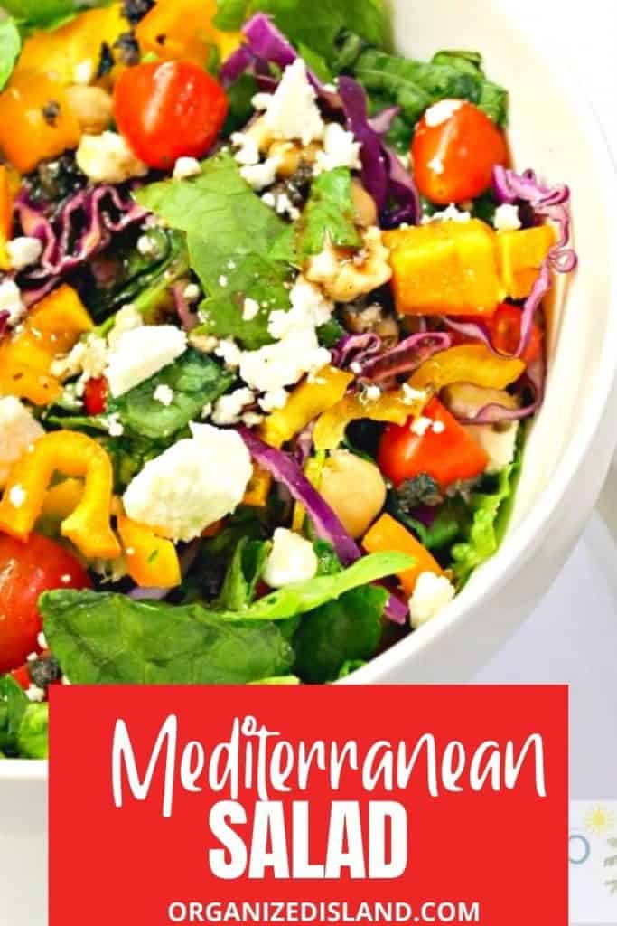 Mediterranean Salad in bowl