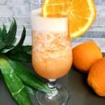 Guava Smoothie in glass.