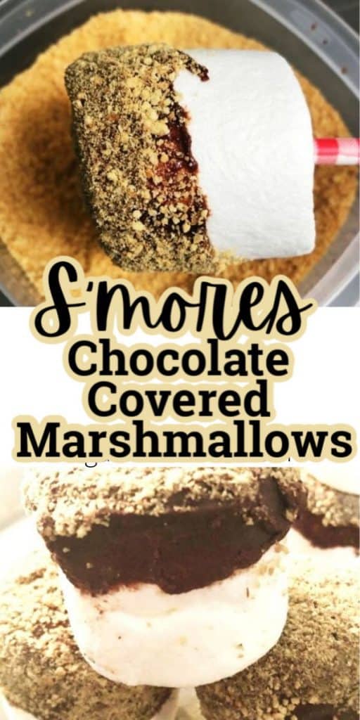 S'mores Chocolate Covered Marshmallows