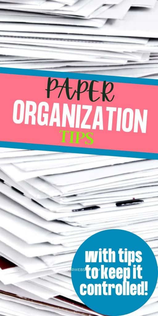 Paper organization tips