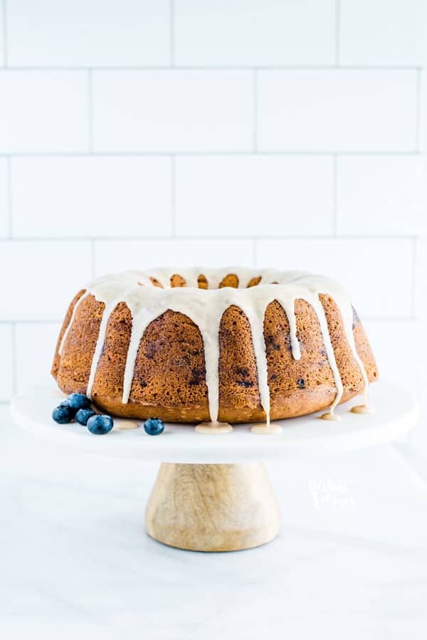 30+ Amazing Brunch Recipes with Fresh Fruit - Gluten Free Blueberry Pound Cake