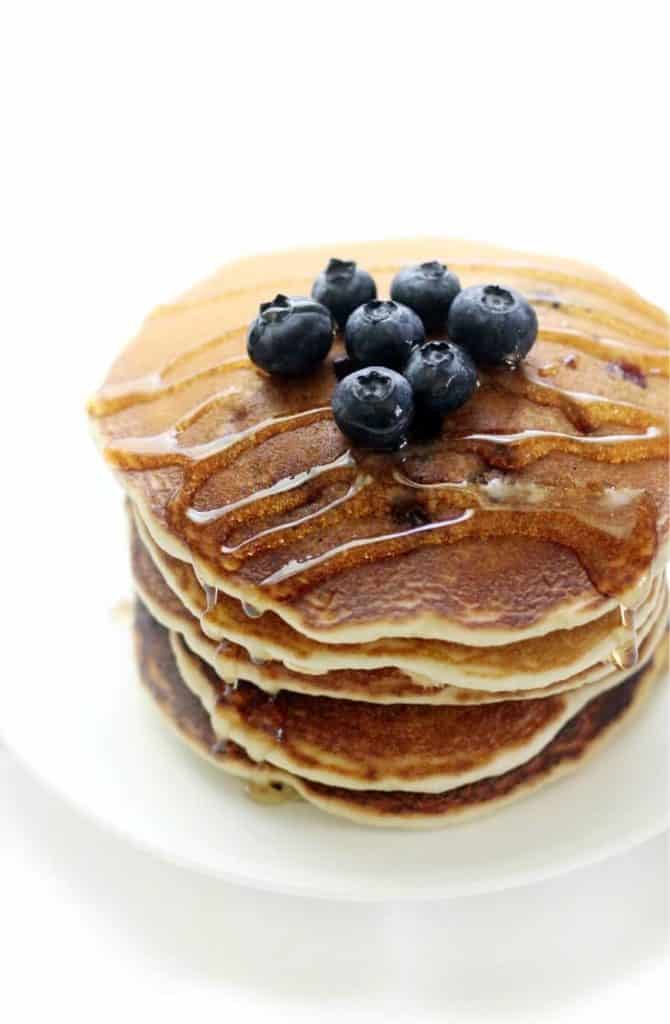 30+ Amazing Brunch Recipes with Fresh Fruit - Gluten Free Blueberry Pancakes