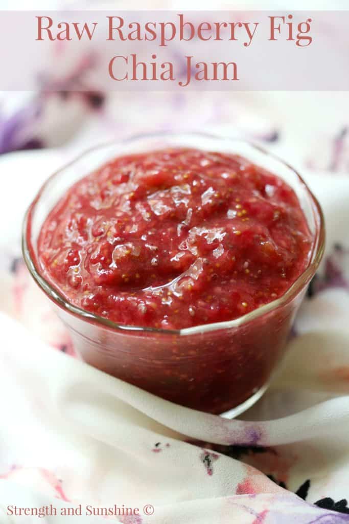 30+ Amazing Brunch Recipes with Fresh Fruit - Raw Raspberry Fig Chia Jam