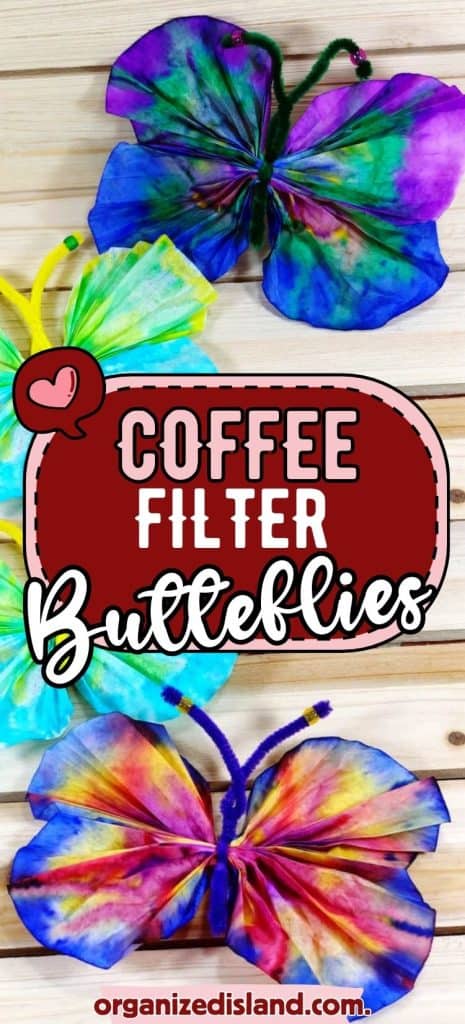 Coffee Filter Butterflies on board.
