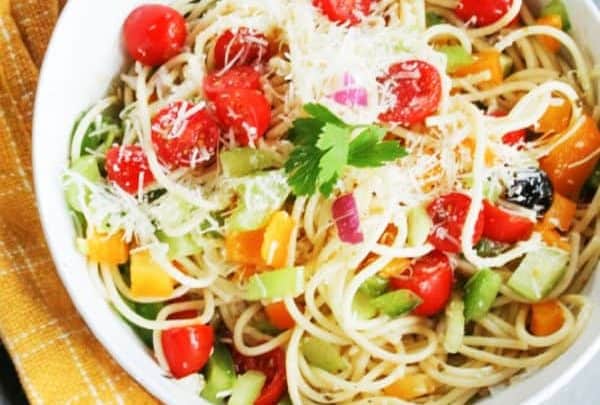 Easy Spaghetti Pasta Salad