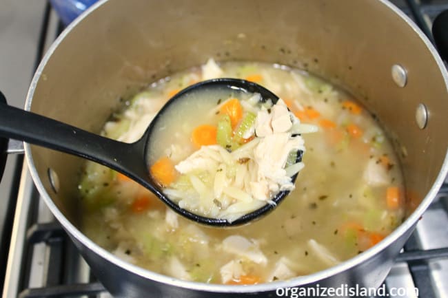 Chicken Soup with orzo