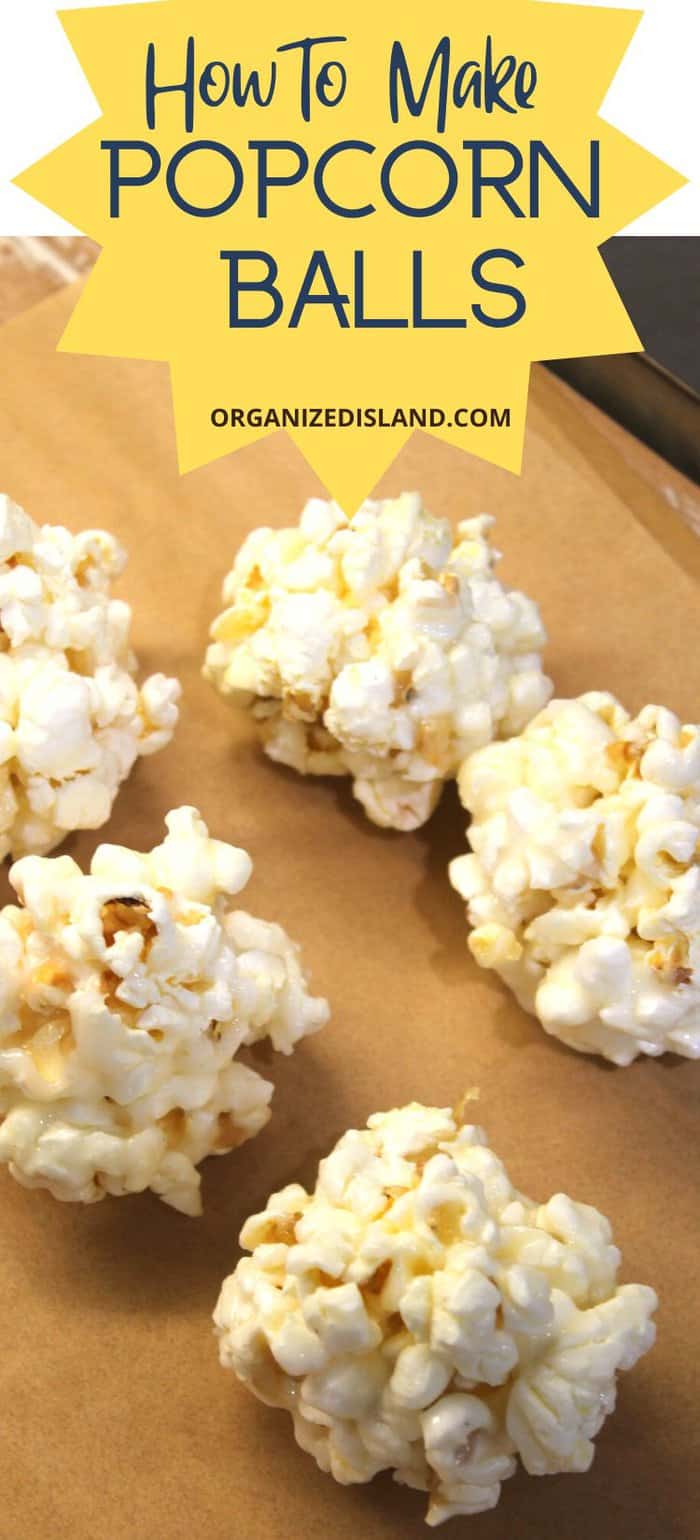 How to Make Popcorn Balls - Organized Island