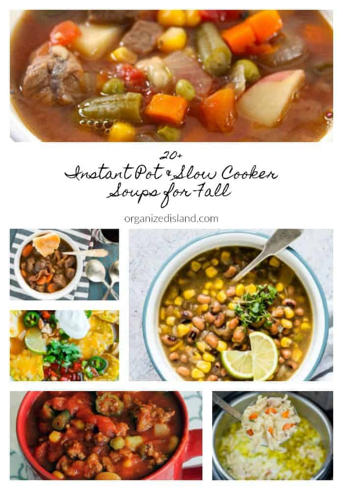 Instant Pot and Slow Cooker Soups for Fall