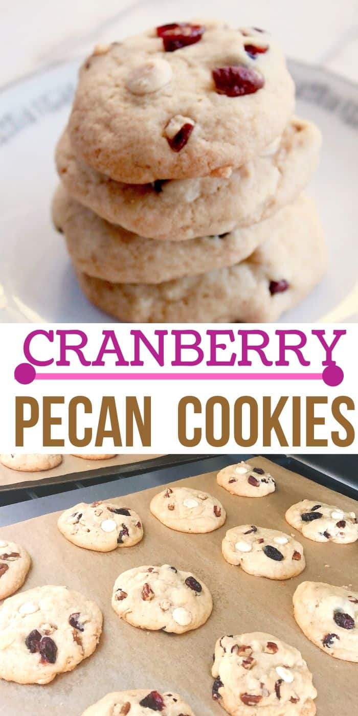 Cranberry White Chocolate cookies