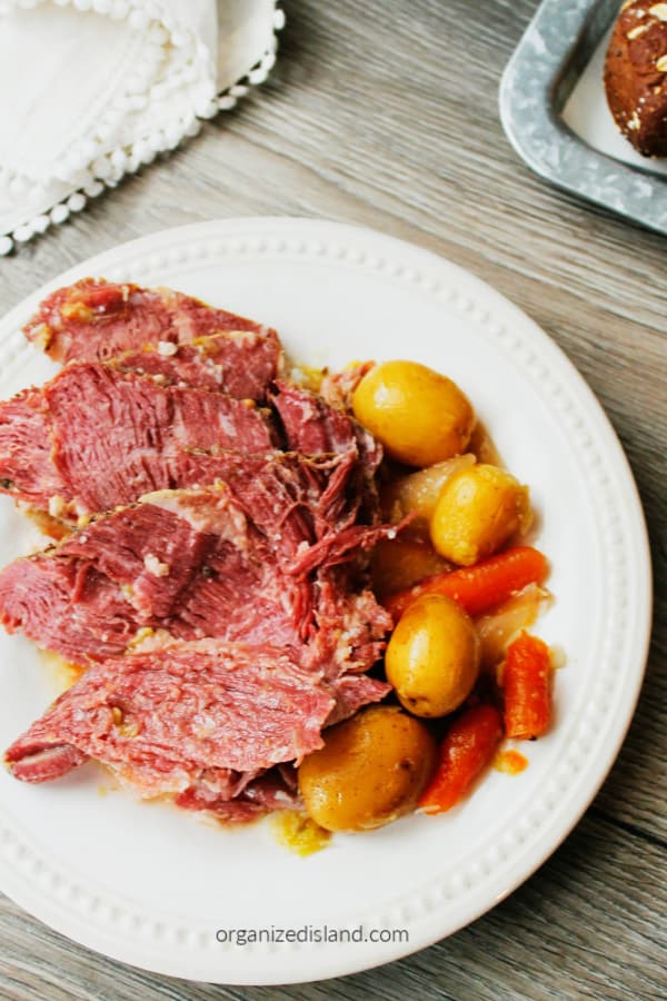Crockpot Corned Beef and cabbage