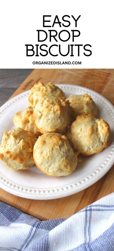 Easy Drop Biscuits on plate.
