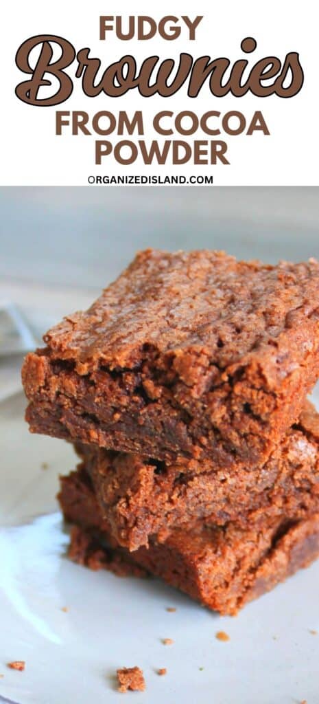 Brownies from Cocoa Powder