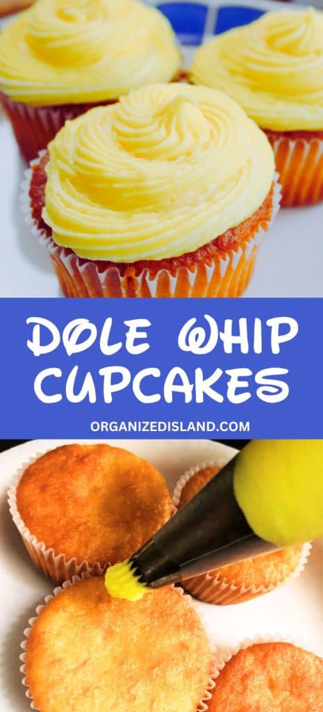 Dole Whip Cupcakes ON PLATE.
