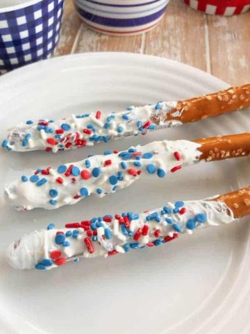 Red white and blue dessert