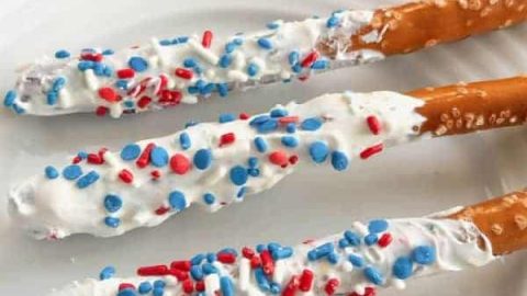 Red white and blue dessert