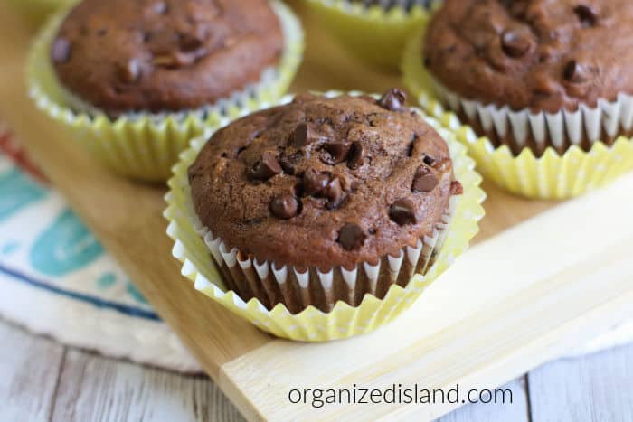 Double Chocolate Chip Banana Muffins Recipe Easy