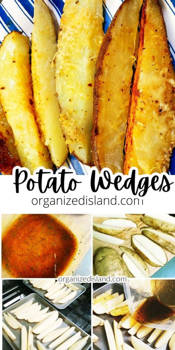 Potato wedges in oven