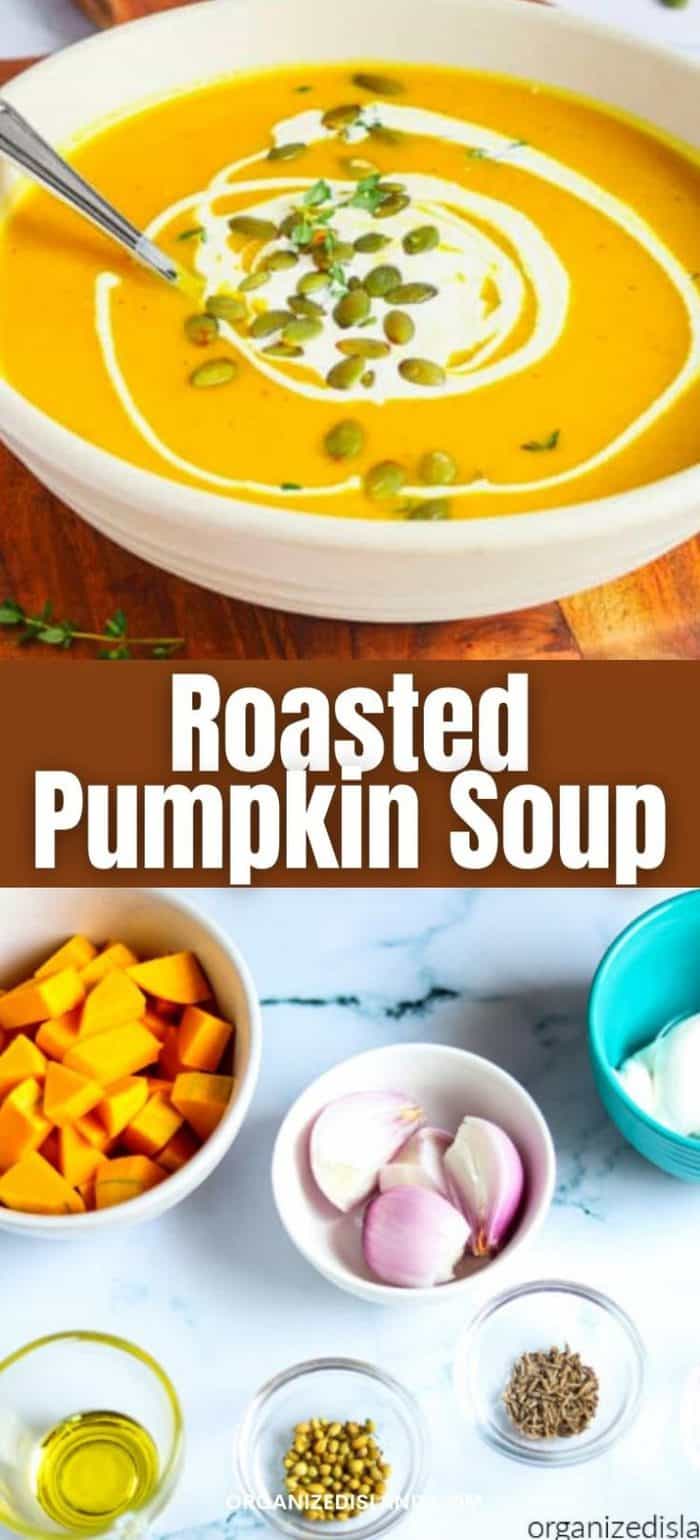 Roasted Pumpkin Soup - Organized Island