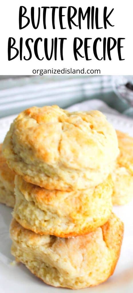 Buttermilk Biscuits on plate.