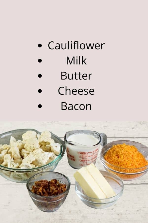 Cauliflower ingredients