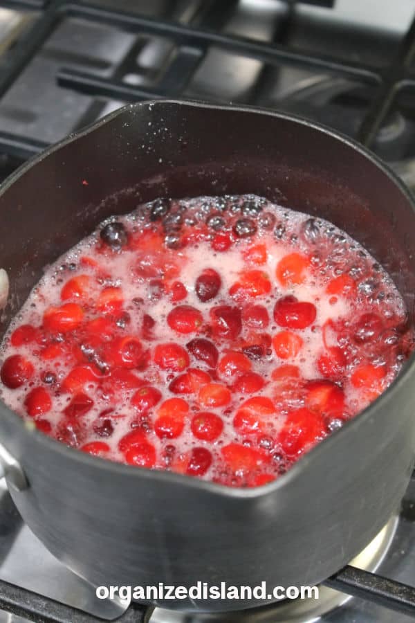 Cranberry Sauce on the Stove