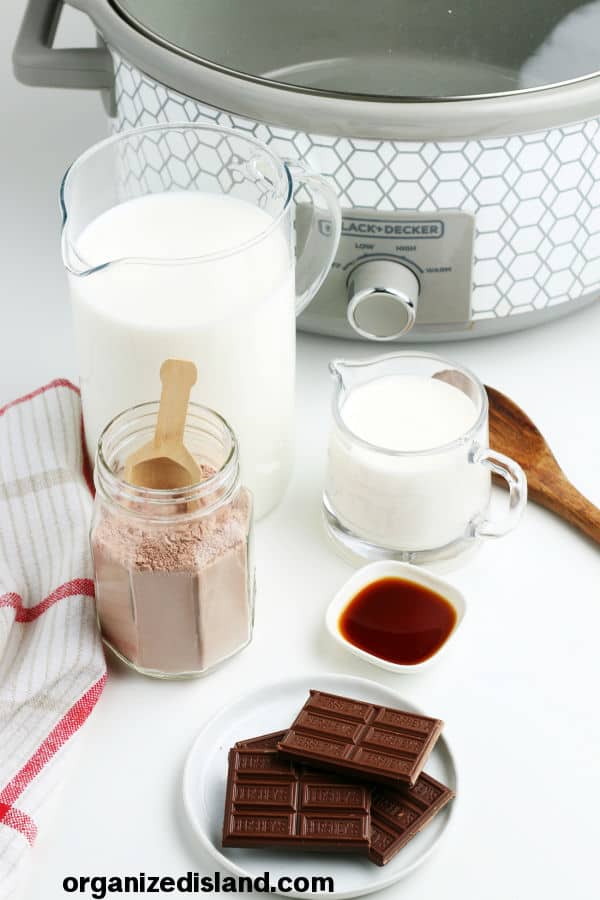Crockpot Hot Chocolate Ingredients
