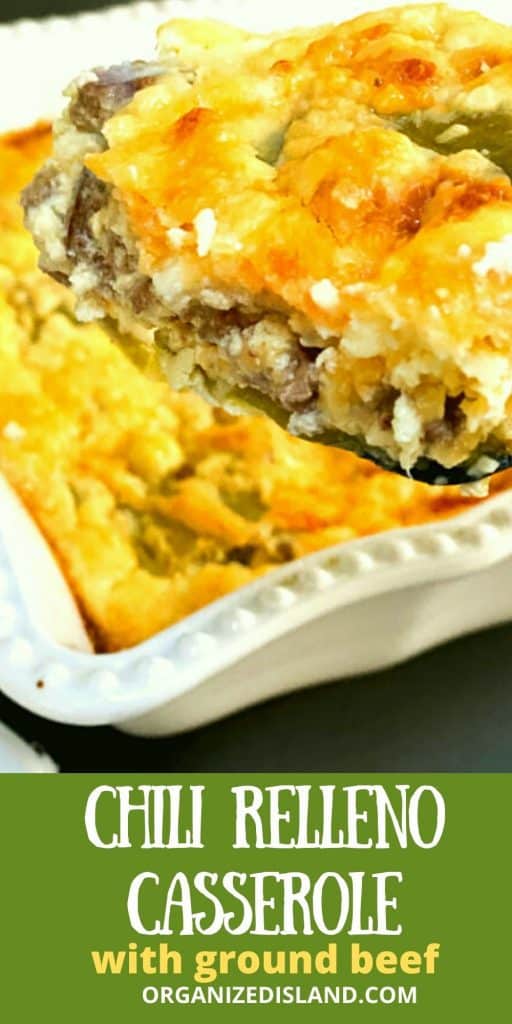 Chili Relleno Casserole with Ground Beef