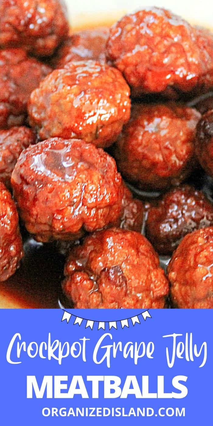 Crockpot Grape Jelly Meatballs