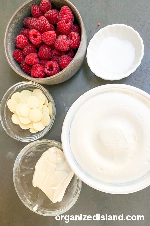 Easy Raspberry Dessert Ingredients