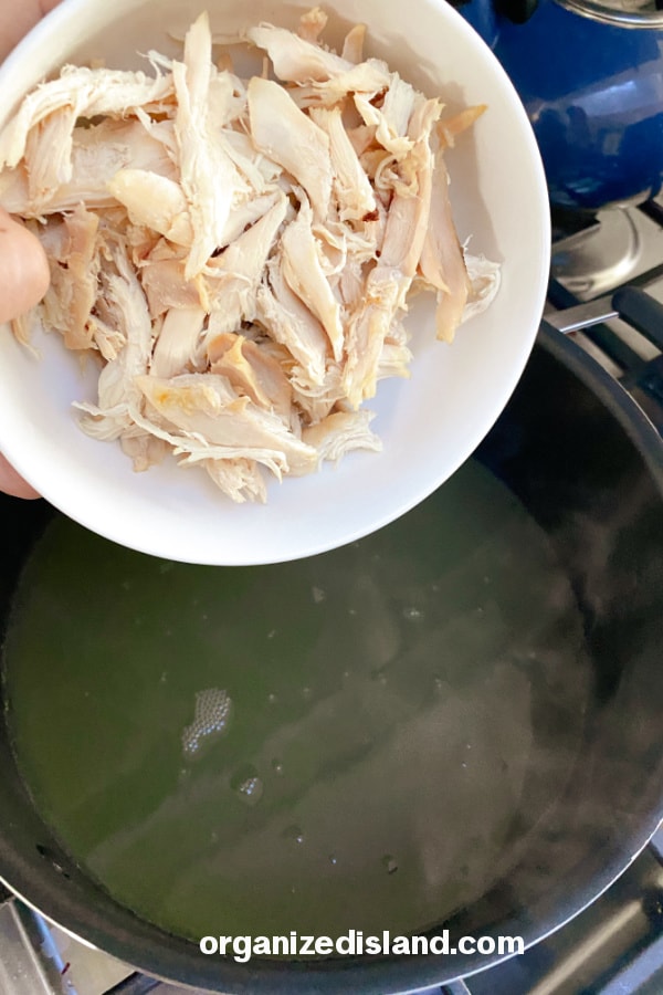 How to make Mexican Chicken Soup add chicken