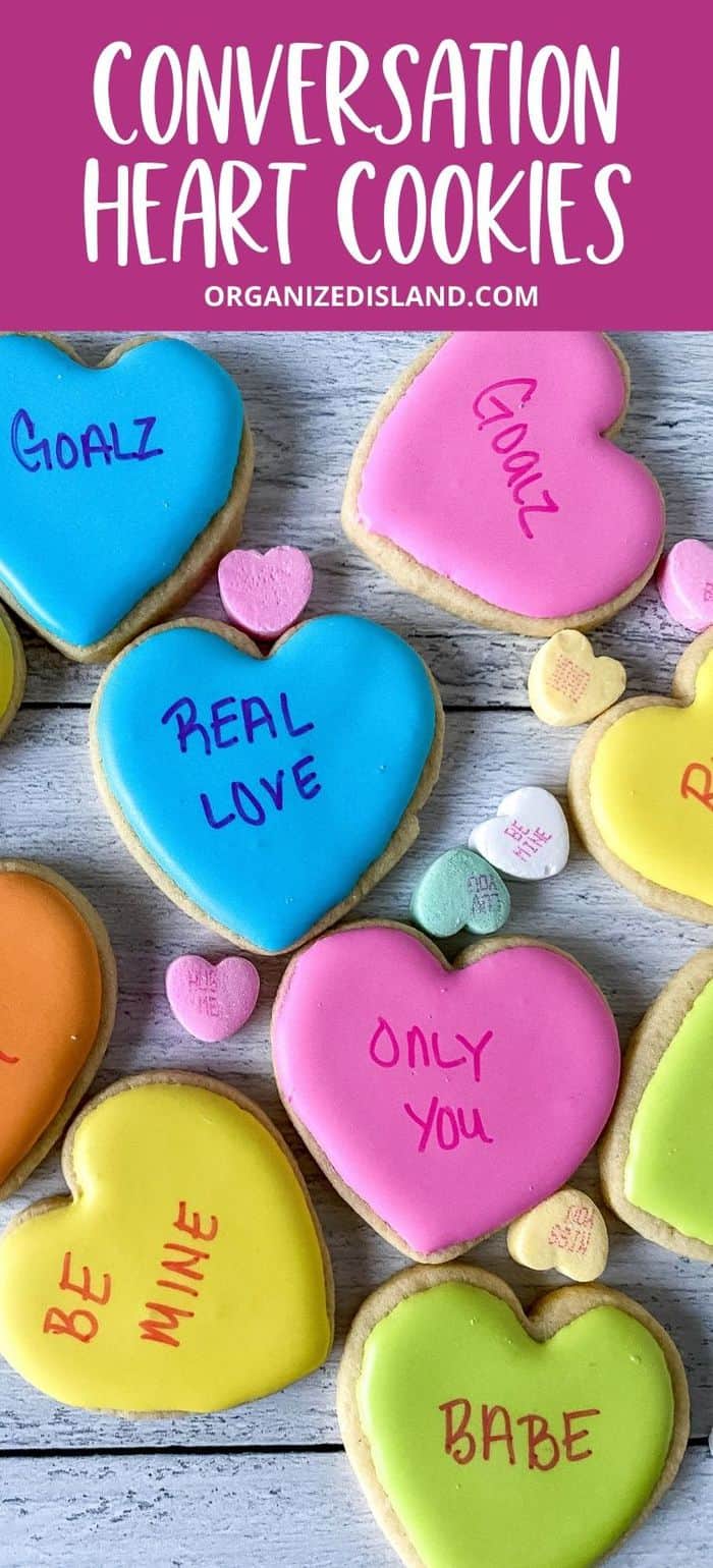 Conversation Heart Cookies (