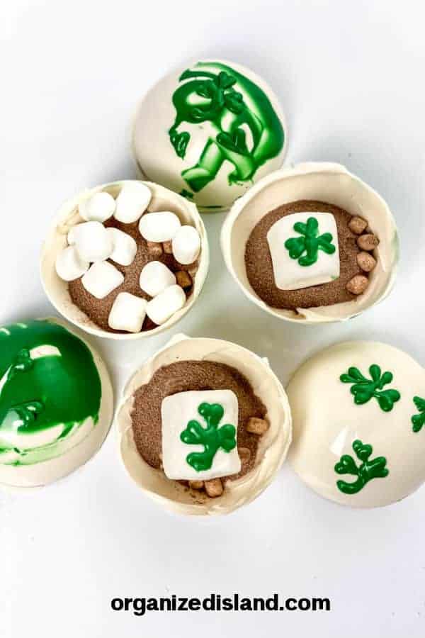 St. Patrick's Day Hot Cocoa Bombs