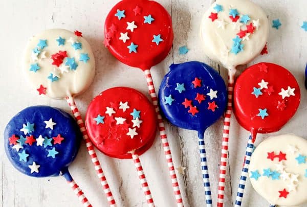 Red White and Blue Oreos