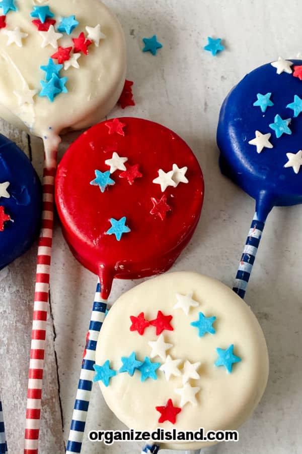 Red White and Blue Oreos