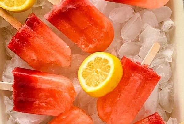 Strawberry Lemonade Popsicles Recipe