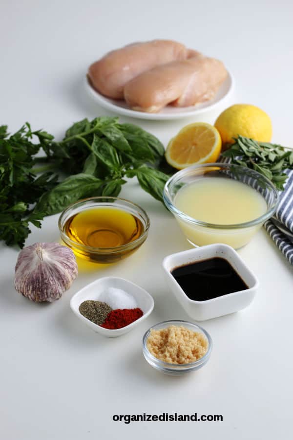 Chicken Marinade Ingredients