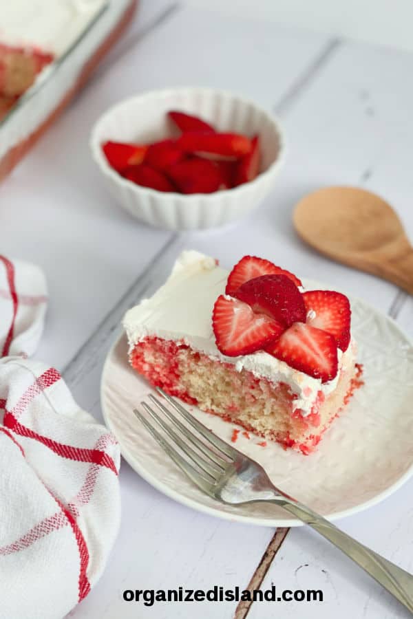 Strawberry Poke cake