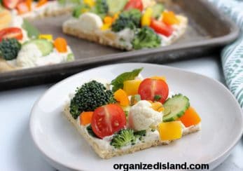 Vegetable Pizza - Organized Island