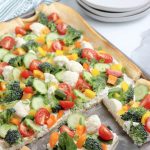 cold vegetable pizza appetizer.