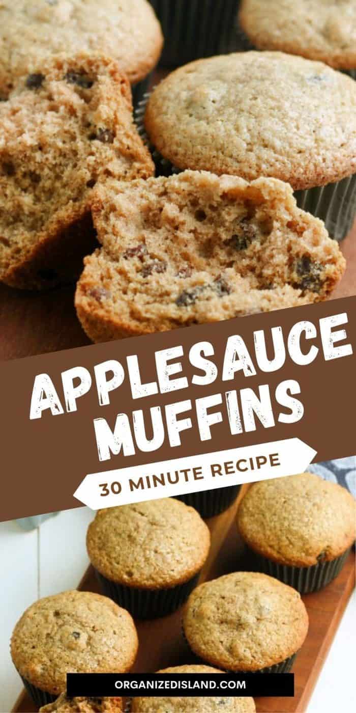 Applesauce Muffins - Organized Island